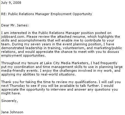 cover letter resume attached